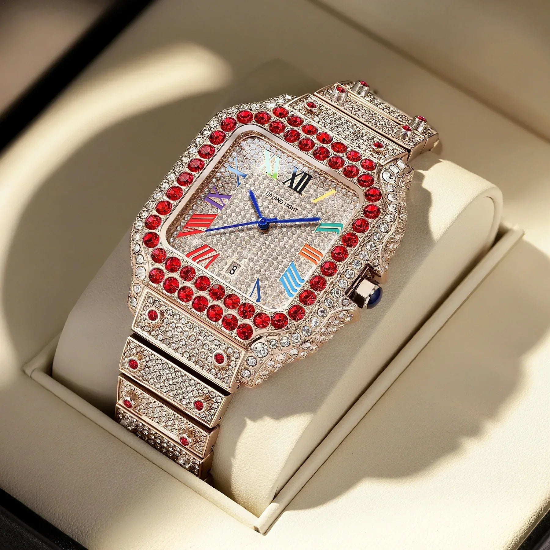 Luxury Men's Business Watch | Iced Out Watch for Christmas Gift | Stylish Casual Quartz Wristwatch | Fashionable Timepiece | Caratix - CaratixJewelry